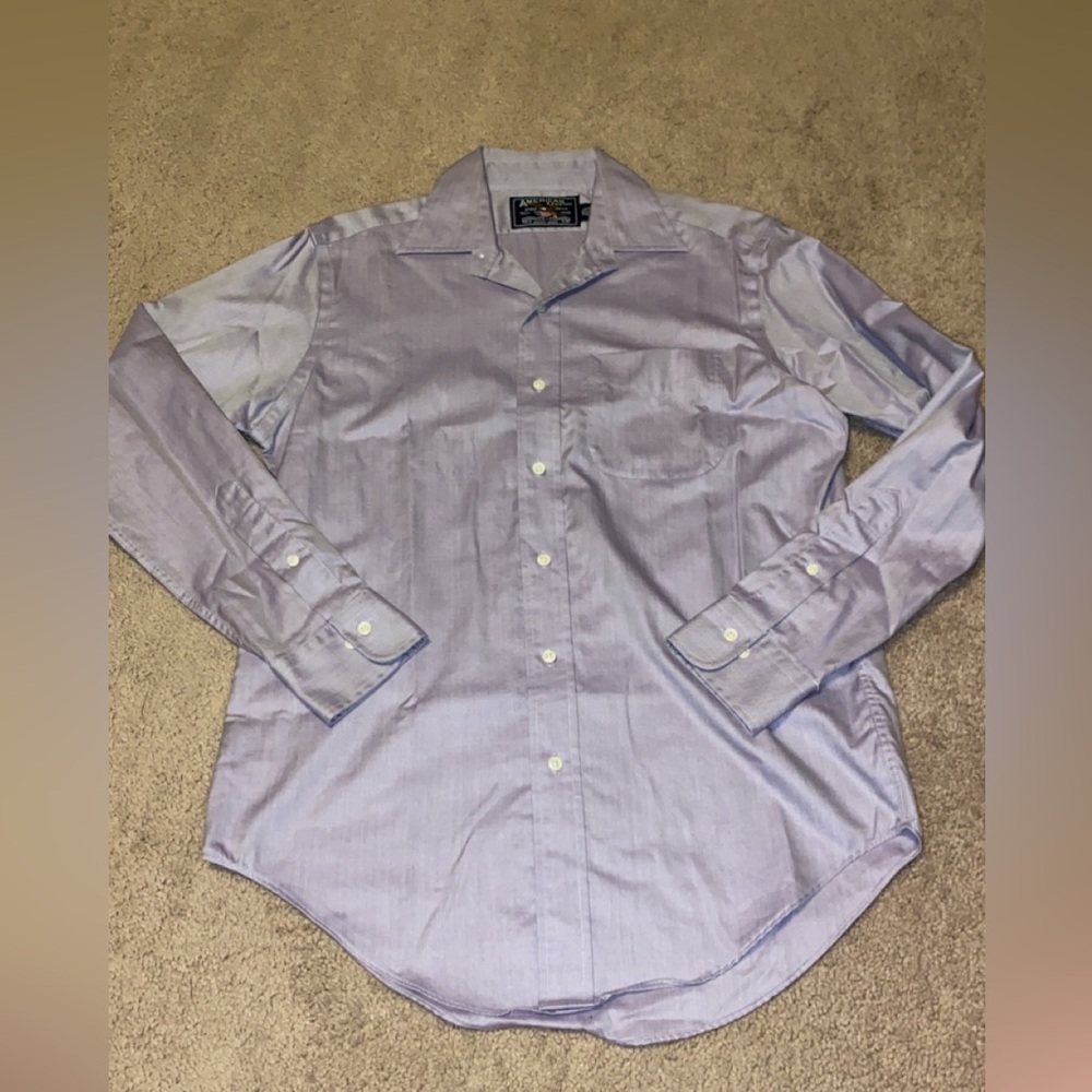 American Living lite purple Dress Shirt Long Sleeve